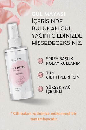 Gül Mayası Suyu Aydınlatıcı Ve Sıkılaştırıcı Tonik %100 Saf Doğal 100 ml - 4