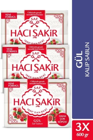 Gül Saf Kalıp Sabun 4x150 gr x 3 Adet 86934950545083 - 2