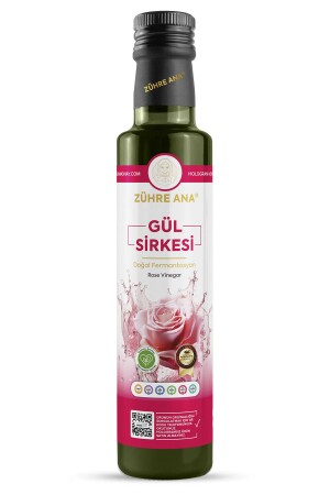 Gül Sirkesi Doğal Fermantasyon Rose Vinegar 500 ml - Zühre Ana
