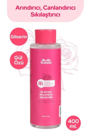 Gül Suyu Bazlı Micellar Makyaj Temizleme Toniği 400 Ml. 8683816744072 - 2