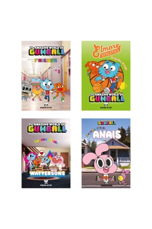 Gumball-Malbuch-Set mit 4 Stück - 1