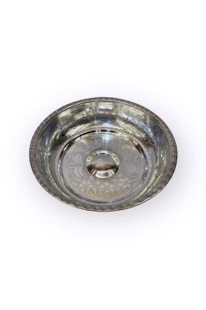 Gümüş Çirtikli Metal Hamam Tası Metal 1 EFMR-3621-2 - 4