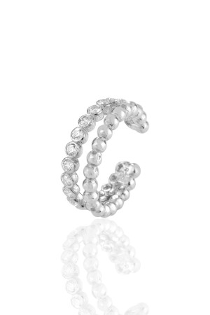 أرقام الأذن المضغوطة من الراديو الفضي والزيركون - Söğütlü Silver