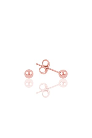 Gümüş Rose 3 Mm Gümüş Top Küpe - 2