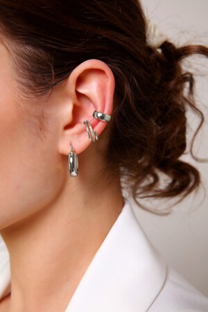 Gümüş Sarmal Earcuff Set - 2