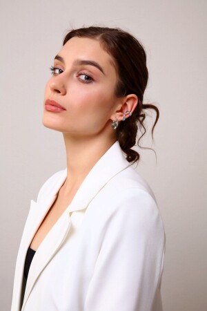 Gümüş Sarmal Earcuff Set - 2