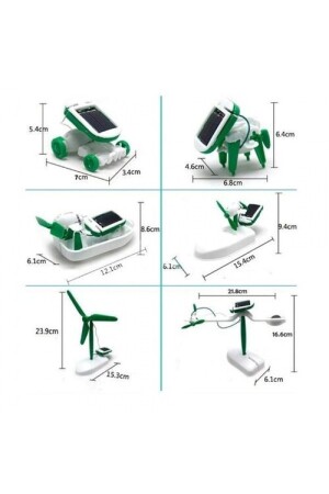 Güneş Enerjili Robot Oluşturma Seti Solar Kit (6 In 1) PRA-4488194-4366 - 4