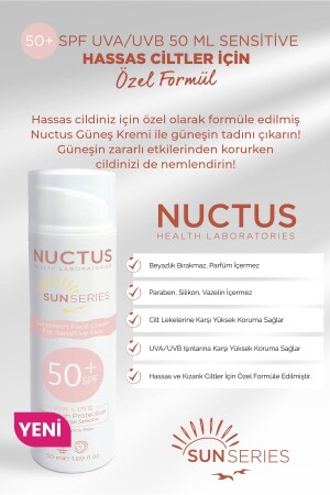 Güneş Koruyucu Krem 50 Ml Hassas Ciltler Için 8680702309568 - 1