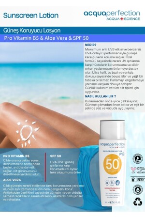 Güneş Koruyucu Losyon SPF 50 200ml - 9