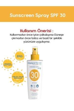 Güneş Koruyucu Sprey Spf30 200ml Uva Uvb Koruması- Suya Dayanıklı- Leke Önleyici - 8