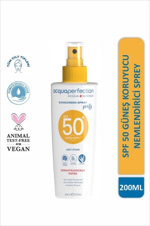 Güneş Koruyucu Sprey Spf50 200ml Uva Uvb Koruması- Suya Dayanıklı- Leke Önleyici - Acqua Perfection