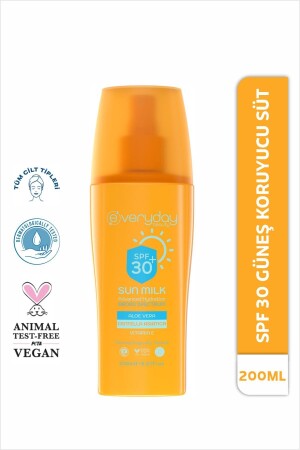 Güneş Koruyucu Süt Sprey Spf30 200ml Uva Uvb Koruması- Suya Dayanıklı- Leke Önleyici- Nemlendirici - 1