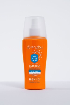 Güneş Koruyucu Süt Sprey Spf50 200ml Uva Uvb Koruması- Suya Dayanıklı- Leke Önleyici- Nemlendirici - 3