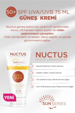 Güneş Kremi 50- Spf Uva-uvb 75 Ml Krem - Nuctus