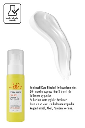 Güneş Kremi SPF 50- C Vitamini Güneş Kremi 50 ML Yeni Nesil Kore Filtreleri - 5