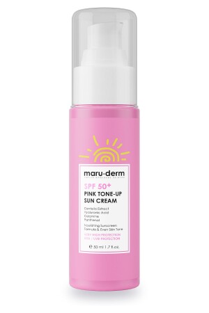 Güneş Kremi SPF 50- Pembe Ton Eşitleyici (Pink Tone-Up) Güneş Kremi Yeni Nesil Kore Filtreli - 1