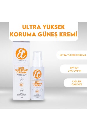 Güneş Kremi Vegan Spf 50 Yüksek Koruma Etkili Leke Ve Kırışıklık Karşıtı Yoğun Nemlendirme 258028 - 2