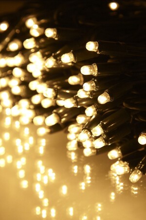 Günışığı Yılbaşı Çam Ağacı Işığı 5 mt Fişli Led Sarı Lambaları Işık - 2