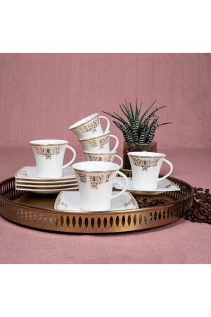 MNZ-Güral Caroline Turkish Coffee Set PR. 000000GBSCR12KT8405686 - Güral Porselen