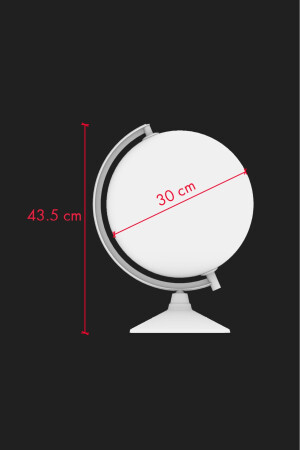 Gürbüz beleuchteter Globus mit physischer beschreibbarer Karte, 30 cm, 41303, copyGRBZ-SKL-NTK-DN - 5