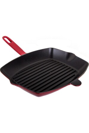 Gusseisengrill 26 x 32 cm rot PRA-2752876-7812 - 2