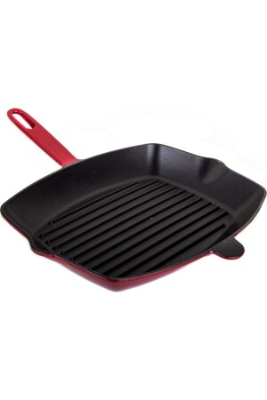 Gusseisengrill 26 x 32 cm rot PRA-2752876-7812 - 1