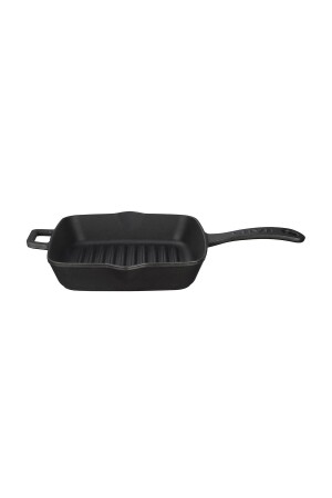 Gussquadrat-Grillpfanne aus Gusseisen mit massivem Griff, Abmessung 20 x 20 cm. MTF. 0108 - 1