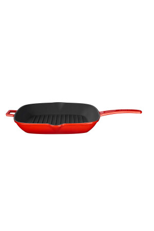 Gussquadrat-Grillpfanne aus Gusseisen mit massivem Griff, Abmessung 28 x 28 cm. LV P GT 2828 K0 R - 3