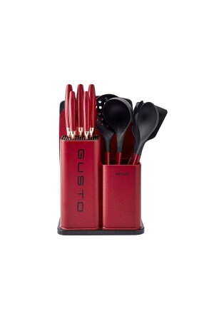 Gusto Claret Red 12-teiliges Messer-/Schneidebrett-Set 153. 03. 08. 2616 - 6