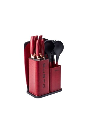 Gusto Claret Red 12-teiliges Messer-/Schneidebrett-Set 153. 03. 08. 2616 - 7