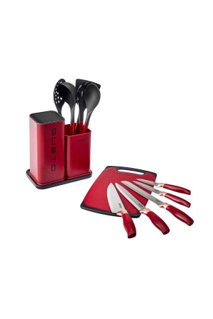 Gusto Claret Red 12-teiliges Messer-/Schneidebrett-Set 153. 03. 08. 2616 - 9