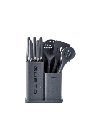 Gusto Grey 12-teiliges Messer-Servier-Schneidebrett-Set 153. 03. 08. 2615 - 6