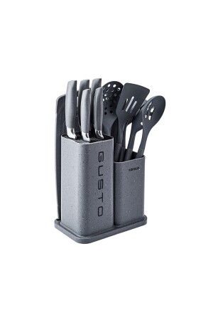 Gusto Grey 12-teiliges Messer-Servier-Schneidebrett-Set 153. 03. 08. 2615 - 7