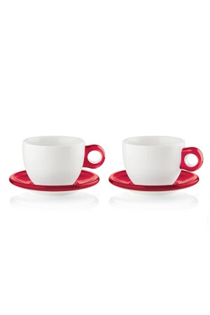 Guzzini 2-teilige Teetasse - Rot - 1