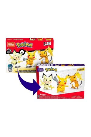 Gyh06 Mega - Pikachu Dönüşüm 3lüsü 621 Parça - 4