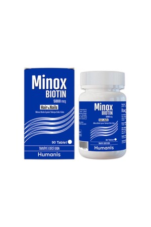 Haare und Nägel Minox Biotin 5000mcg 90 Tabletten - 3