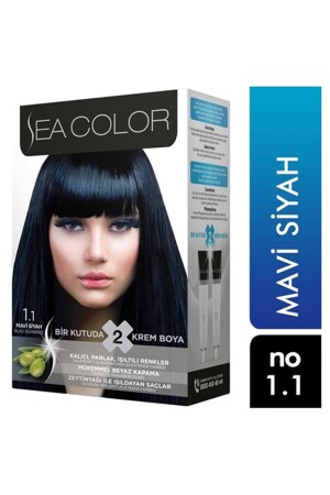 Haarfärbemittel 1. 1 Blau Schwarz 8698753382096 - 2