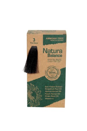 Haarfärbemittel – Bio-zertifiziertes Dunkelbraun 3 8699367127943 - NATURABALANCE