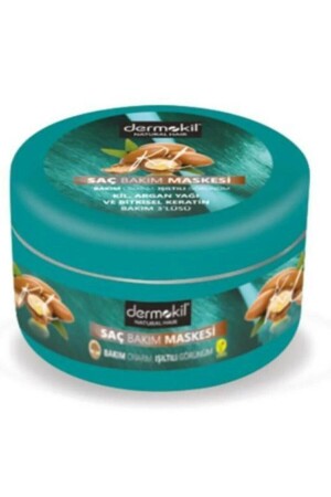 Haarmaske mit Ton, Argan und pflanzlichem Keratan, 300 g, Pflege, Reparatur, glänzendes Aussehen - 1