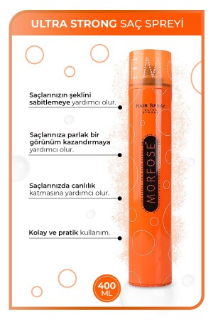 Haarspray Ultra Strong 400 ml – Ultrastarker, dauerhafter Halt gegen äußere Einflüsse - 3