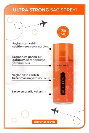 Haarspray Ultra Strong 75 ml – Ultrastarker, dauerhafter Halt gegen äußere Einflüsse - 3