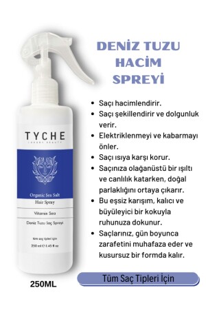 Hacim Ve Dolgunluk Veren Deniz Tuzu Saç Spreyi Organic Sea Salt Hair Spray Vitamin Sea 250 ml - 1