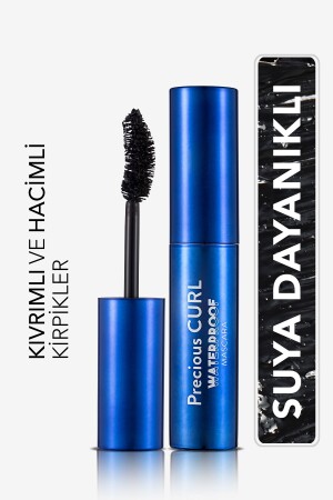 Hacim Ve Kıvrım Veren Waterproof Maskara (YOĞUN SİYAH) - Precious Curl Mascara - 003 - 8690604542376 - 2