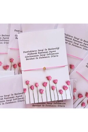 Hafız Umre Ramazan Kur'an Kursu kişiye özel hediyelik bileklik 18 adet - Perle88