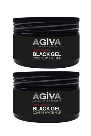 Hair Black Gel Concealer Gel für weißes Haar 250 ml X2 86987030269192 - 2