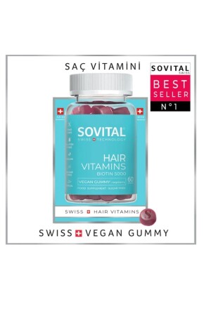 Hair Vitamin Isviçre Patentli Vegan Gummy - Saç Vitamini - 3