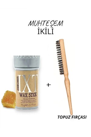 Hair Wax Stick 75gr - Saç Sabitleyici Berberstıckwax Topuz Fırçası - 2