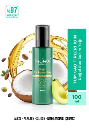 Hairfood Değerli Yağlar Serisi Doğal Saç Bakım Yağı 100 Ml - Thelifeco
