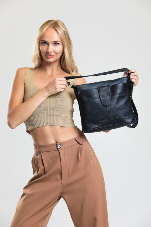 Hakiki Deri Crossbody Postacı Çanta ÖZCMODEL - 7