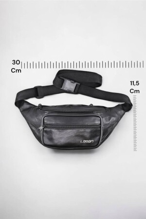 Hakiki Deri Siyah Freebag - Bel Çantası & Çapraz Askılı Çanta - 3